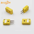 yellow waterproof male female surface j k type thermocouple connector